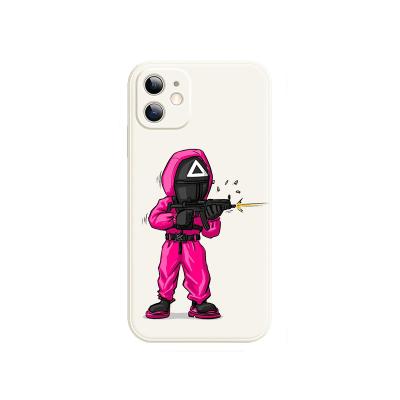 China Anti-drop Anti-drop Picture Custom The Squid Logo Game Phone Case Cover For iPhone Samsung Oppo Huawei Silicone for sale