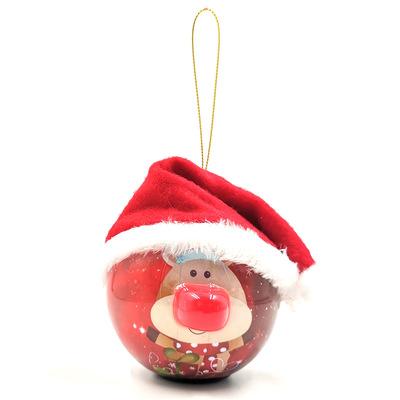 China Foam Logo Custom Christmas Decoration Ball With LED Light For Christmas Tree Outdoor Garden Long Battery Life for sale