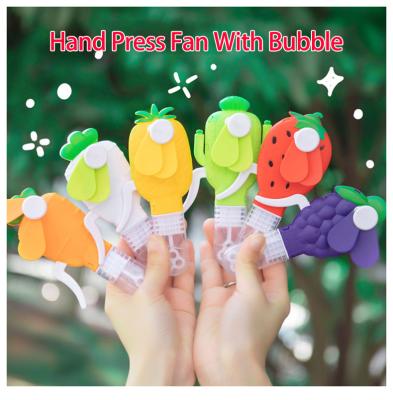 China China China Press Fan Logo Picture Text Customize Hand With Bubble For Summer Children Toy Gift Strong Wind Without Battery for sale