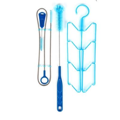 China Reuse the Kit Stainless Steel Brushes Set Hydration Bladder Cleaning Tool for faster cleaning and drying of your water reservoir for sale