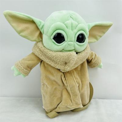 China Wholesale Children's Day RFID Stuffed Doll Plush Alien Baby Kids Yoda Plush Shoulder Backpack for sale