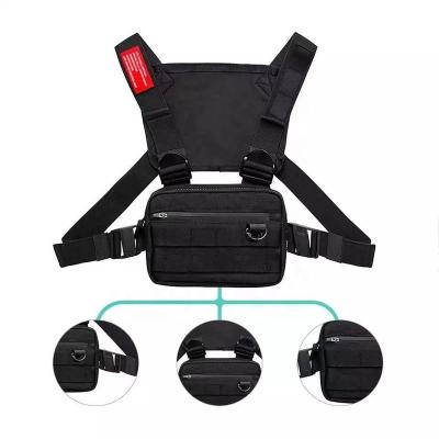 China High Quality Strap Vest Small Chest Rig Bag Outdoor Streetwear Women Tactical Sports Chest Bags For Men for sale