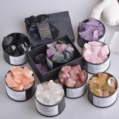 China Europe Dearcrystal High Quality Aerobic Fragrance Aromatherapy Gift Box Set Raw Stone Essential Oil Aroma Diffuser For Healing Stone for sale