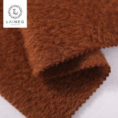 China Simply 2018 popular high-end baby suri alpaca loop yarn sherpa wool fabric for coat for sale