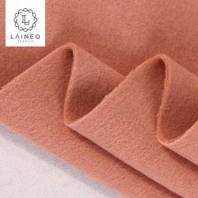 China Newest Plain Solid Color Soft Touch Warm High End Heavy Soft Touch Knitted Woolen Fabric for sale