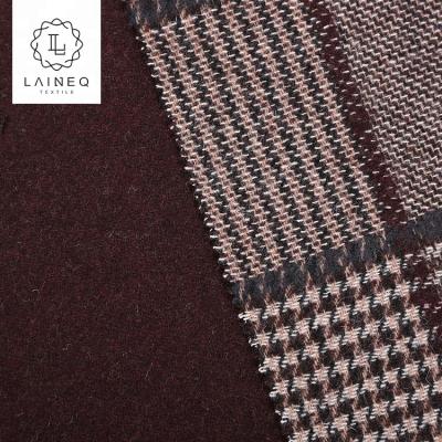 China Breathable Acrylic Check Tweed Heavy Wool Blended Fabric For Coats for sale