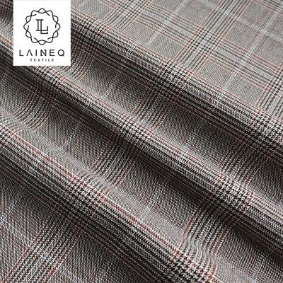 China China Supplier Custom Color TR Spandex Rayon Breathable Plain Dyed Plaid Fabric for sale