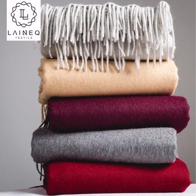 China Yarn Dyed 2021 OEM Women Superfine Cashmere Scarf For Winter Custom Branding for sale