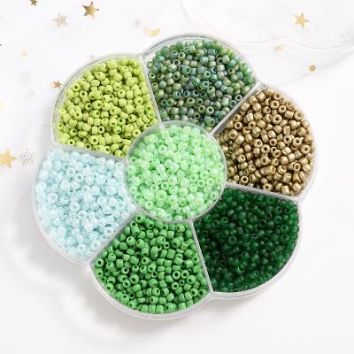 China Green Series Crystal 3mm Czech Glass Seed Beads Charm Jewelry Crystal Beads For DIY Bracelet Necklace Jewelry Making Approx 3600Pcs/set for sale