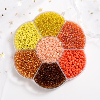 China Crystal Series 3600Pcs Jewelry 3mm Small Round Orange Czech Glass Charm Seedbeads Crystal Beads DIY For Bracelet Necklace Jewelry Making for sale