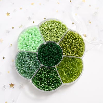 China Green Czech Crystal Glass Seed Beads Multi Specification Series 3600Pcs Crystal Necklace Beads Bracelet For Jewelry Making Accessories for sale