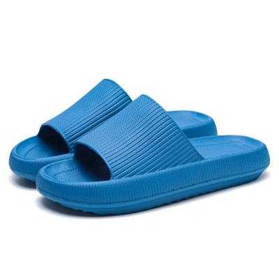 China Indoor Slipper Eva Anti-Slip Couples Home Floor Soft Bathroom Women Anti-skid Thick Platform Slippers Slips Ladies Summer Shoes for sale