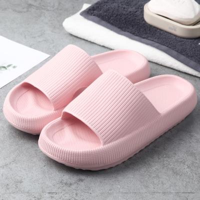 China Thick Women Slippers Ladies Platform Single Home Apartment Anti-skid Shoes Non-slip Eva Living Room Indoor Slides Women Man Slippers for sale