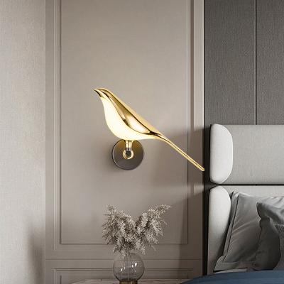 China Lighting Functions Wall Light Nordic Bird LED Sconce Lamp Indoor Decoration Lighting For Living Room Bedroom Bedside Kitchen Mirror Home Bed for sale