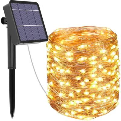 China 12m 100LED/5M 50 LED Solar String Light Solar Fairy Lights Waterproof Garland Solar Power Lamp Christmas Outdoor for Garden Decoration for sale