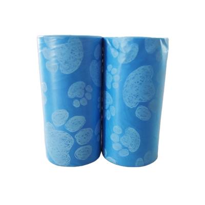 China Sustainable Wholesale Custom Printed Plastic Disposable Pet Waste Dog Poop Cleaning Bags for sale