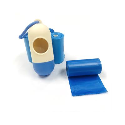 China Sustainable Portable Bone Shaped Plastic Dog Waste Bag Holder for sale