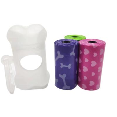 China Viable Pet Medicine Cleaning Bone Shaped Plastic Poop Bag Dog Poop Bag Holders High Quality for sale