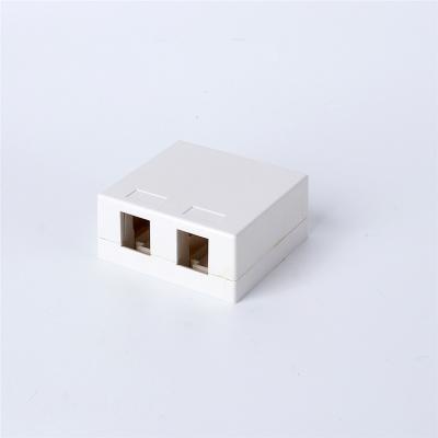 China For American Home Decoration 2 PORT Surface Mount Box For Keystone Jacks for sale