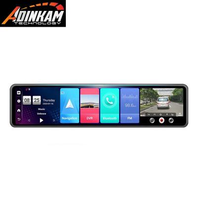 China Bluetooth Car Dvr Firstscene Android 8.1 4G 2G+32G 12 Inch Stream Media Rearview Mirror 1080P Dual Lens Car Dash Cam Support ADAS GPS Wifi for sale