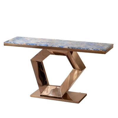 China High End And Luxury Home Decor Nordic Modem Arch Shape Italian Hallway Console Table for sale