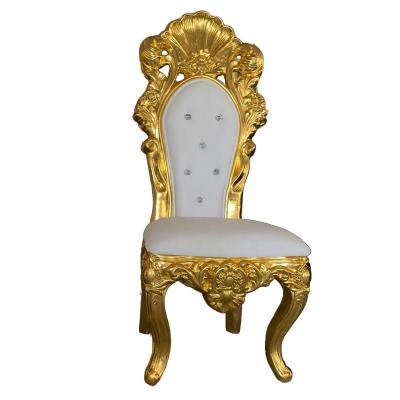 China Super Comfortable Rental Kids King Throne Chairs and Cheapest Carved Queen King Throne Wedding Chair for Wedding Party Events for sale