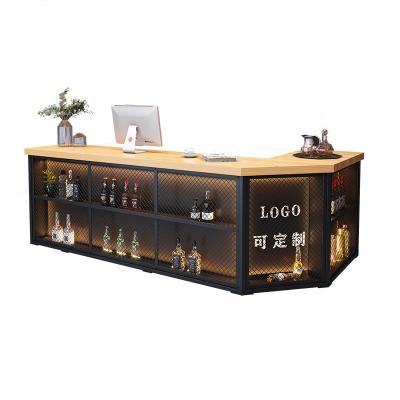 China Industrial vintage Bangkok loft brick counter rustic antique and retro old loft bar in night club with stool for sale