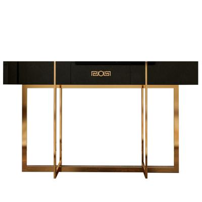 China Factory Price And Luxury High End Modern Luxury Sideboard Shape Mirrored Console Table for sale