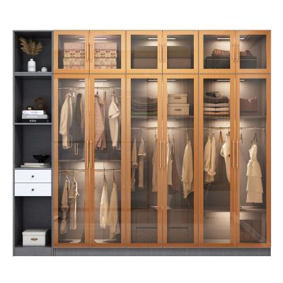 China New and luxury high end good quality modern home customized wardrobe design for dressing room walk in closet for sale