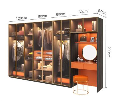 China High End And Luxury Modern Bedroom Wardrobe Furniture Wood Walking Wardrobe Customized Bedroom Cabinet for sale