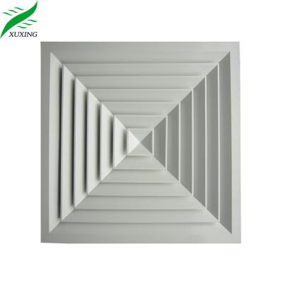 China Low Cost Modern Square Air Conditioning Customization Size Aluminum Alloy Ceiling Air Diffuser for sale