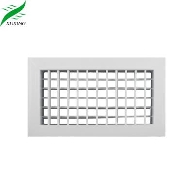 China Contemporary Air Conditioning Ceiling Ventilation Double Deflection Aluminum Air Grille for sale