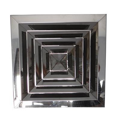 China Scandinavian High Quality 304 316 Stainless Steel Square Air Diffuser With Free Damper Canton Fair Take for sale