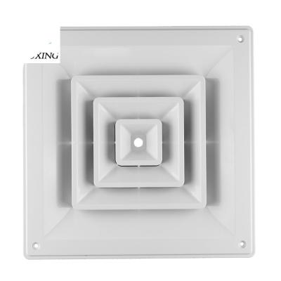 China Modern White Square Roof Diffuser Plastic Ceiling Air Ducts for sale