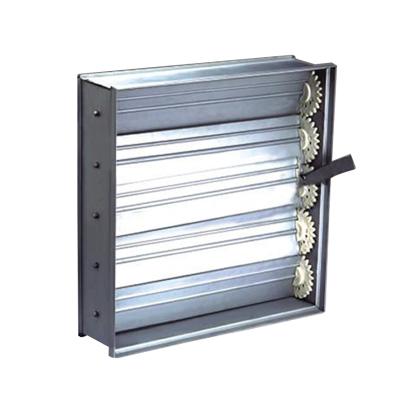 China Inner core can be opened as door air volume control square aluminum louver opposed blades damper for sale