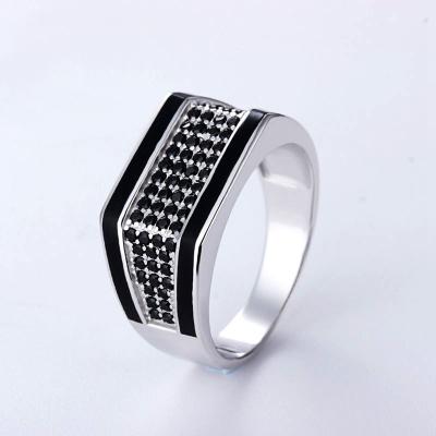 China Other Charm Fashion Factory Wholesale S925 Trendy Silver Ring With Diamond Silver Ring for sale