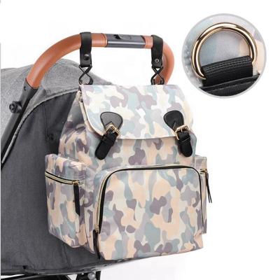 China New backpack mother bag with two multifunctional shoulders and large capacity maternal and child bag update version with high quality for sale