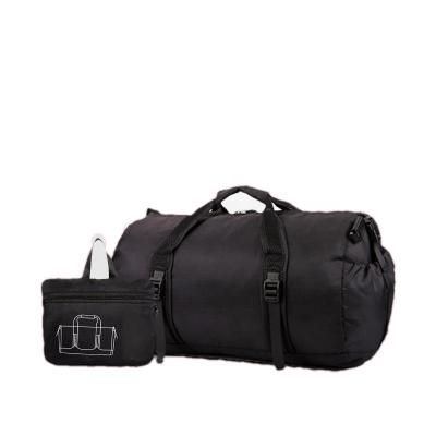 China Fashion Sports Folding Gym Bag With Bottle Pouch Travel Duffel Bag For Men And Women Mesh Pocket Lightweight for sale