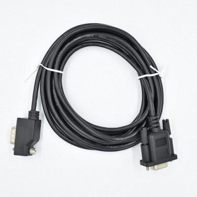 China Computer Custom 90 Degree DB9 Pin Male Plug To Straight Female 9pin DB Plug Power Cable for sale