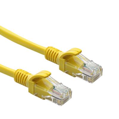 China Yellow Computer Ethernet Rj45 Cable cat5 ethernet cat7 cable for ethernet lan for sale