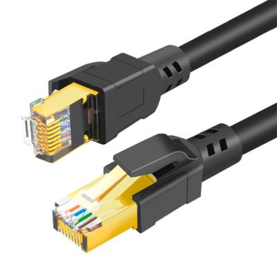 China Telecommunication hot sale amazon cat 8 ethernet cable double-layer shielded network cable and rj45 ethernet lan cable for sale