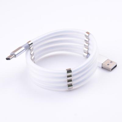 China 2020 Hot Selling New Design Magnetic Data Absorption Cable Magnetic Data Absorption Fast Charging Speed ​​Data Cables For Mobile Phone for sale