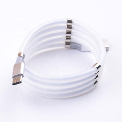 China Charging + Data Sending to Amazon Hot Selling Portable Magnetic USB Cable Charging Storage Micro USB Data Cable for Mobile Phone for sale