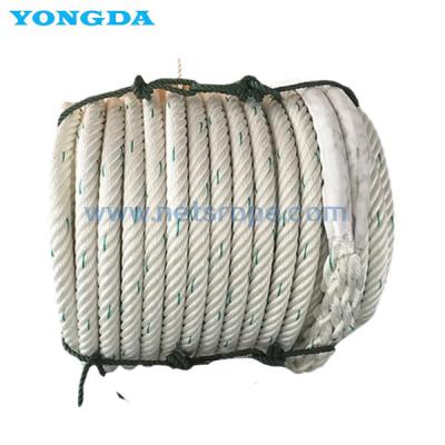 China 20mm to 44mm Wear-Resistant 6-Strand Nylon Braided Rope for sale