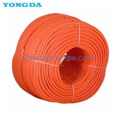 China Moisture-Proof Insulation 3-Strand Polyethylene Mooring Rope For Ship Power Construction for sale