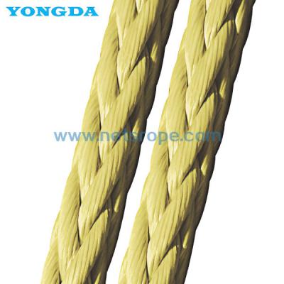 China 8 /12 Filamento de cuerda sintética de aramida de ultra resistencia con excelente resistencia al calor para amarre / remolque / atraque en venta