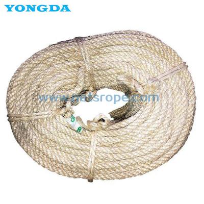 China Heavy Duty GBT15029-2009 4-Strand White Sisal Ropes For Tough Jobs for sale