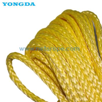 China 12-Strand Polypropylene Monofilament Fiber Rope with Lightweight, High Strength, and UV-Resistant Marine Rope for sale