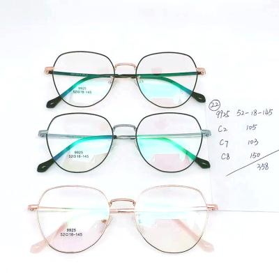 China 2021 Fashionable Hot Selling Amazon Metal Optical Frames Stock Eyeglasses For Men And Women for sale