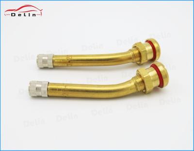 China DeLin V3-20-7 bend brass angle valve car truck tire valve china tractor brass and rubber supplier V3.20.7 for sale